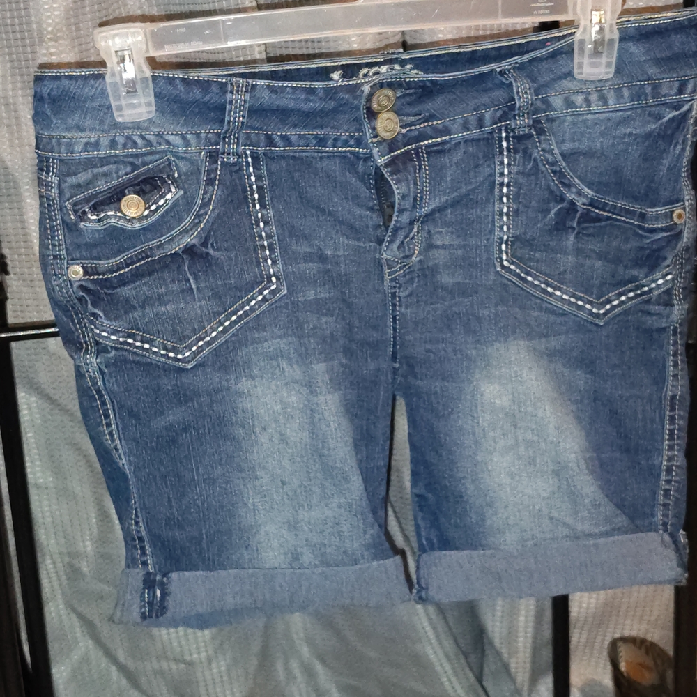 Wildflowers Blue Jean Shorts